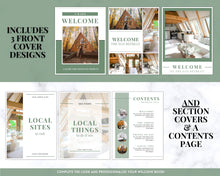 Load image into Gallery viewer, Welcome Book Template, Airbnb Welcome Guide, Editable Canva Air bnb House manual, Superhost eBook, Host signs, Signage, VRBO Vacation Rental | Green Style 2
