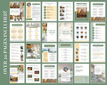 Load image into Gallery viewer, Welcome Book Template, Airbnb Welcome Guide, Editable Canva Air bnb House manual, Superhost eBook, Host signs, Signage, VRBO Vacation Rental | Green / Yellow
