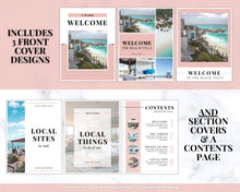 Load image into Gallery viewer, Welcome Book Template, Airbnb Welcome Guide, Editable Canva Air bnb House manual, Superhost eBook, Host signs, Signage, VRBO Vacation Rental | Pink
