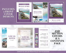 Load image into Gallery viewer, Welcome Book Template, Airbnb Welcome Guide, Editable Canva Air bnb House manual, Superhost eBook, Host signs, Signage, VRBO Vacation Rental | Purple
