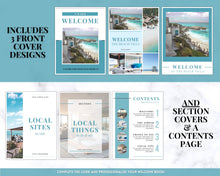 Load image into Gallery viewer, Welcome Book Template, Airbnb Welcome Guide, Editable Canva Air bnb House manual, Superhost eBook, Host signs, Signage, VRBO Vacation Rental | Teal
