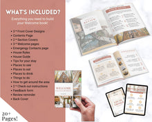Load image into Gallery viewer, Welcome Book Template, Airbnb Welcome Guide, Editable Canva Air bnb House manual, Superhost eBook, Host signs, Signage, VRBO Vacation Rental | Yellow
