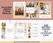 Load image into Gallery viewer, Welcome Book Template, Airbnb Welcome Guide, Editable Canva Air bnb House manual, Superhost eBook, Host signs, Signage, VRBO Vacation Rental | Yellow
