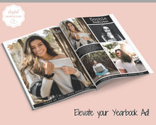 Load image into Gallery viewer, Yearbook AD Template, Senior &amp; High School Graduation, Grad Announcement, School Yearbook, FULL Page, Photo Card, Yearbook Ad, Grad Tribute | Style 1
