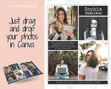 Load image into Gallery viewer, Yearbook AD Template, Senior &amp; High School Graduation, Grad Announcement, School Yearbook, FULL Page, Photo Card, Yearbook Ad, Grad Tribute | Style 1
