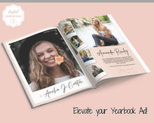 Load image into Gallery viewer, Yearbook AD Template, Senior &amp; High School Graduation, Grad Announcement, School Yearbook, FULL Page, Photo Card, Yearbook Ad, Grad Tribute | Style 4

