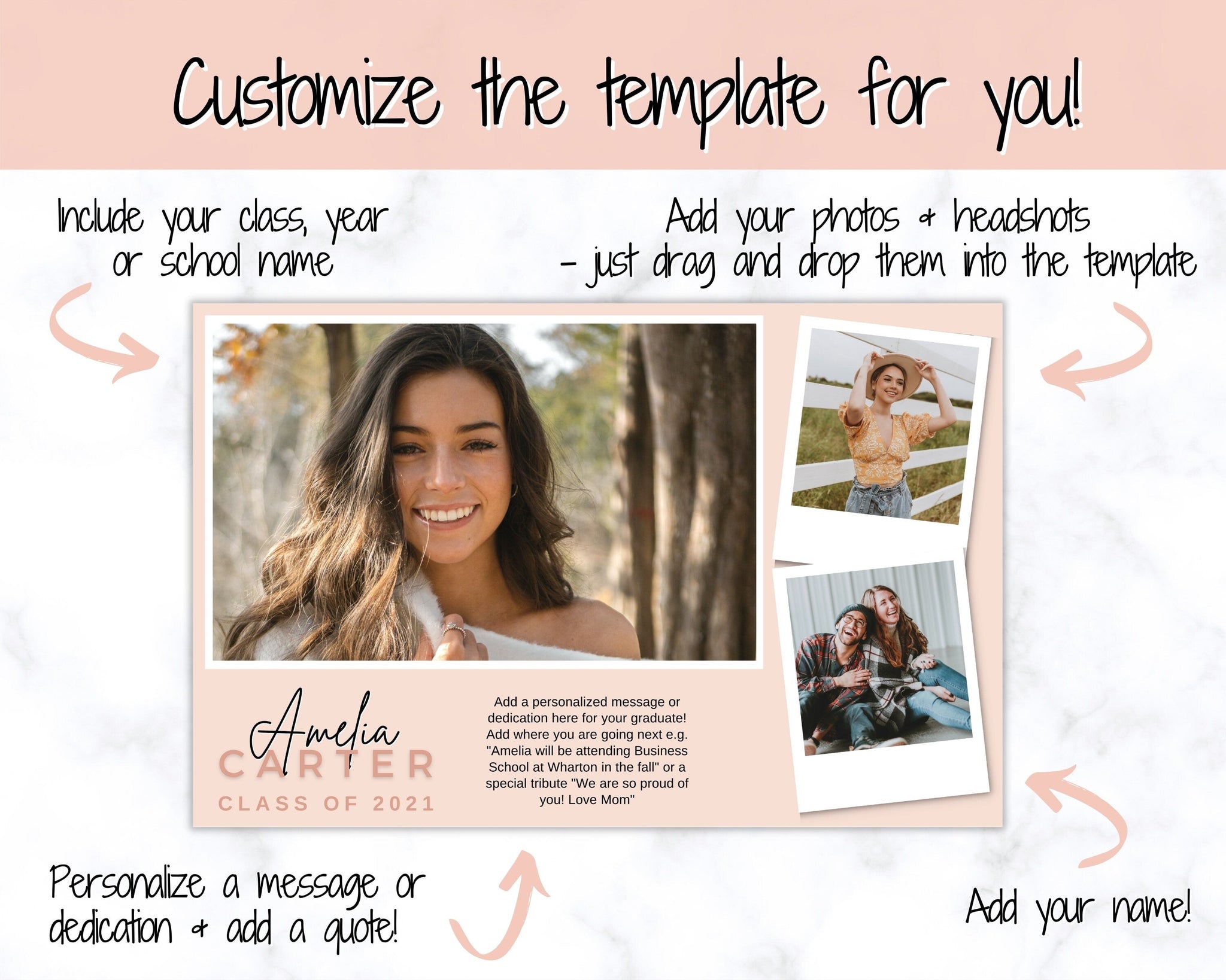 Sample Grad Ad Graduation Yearbook Ads Samples Guide To Yearbook Ads For High School