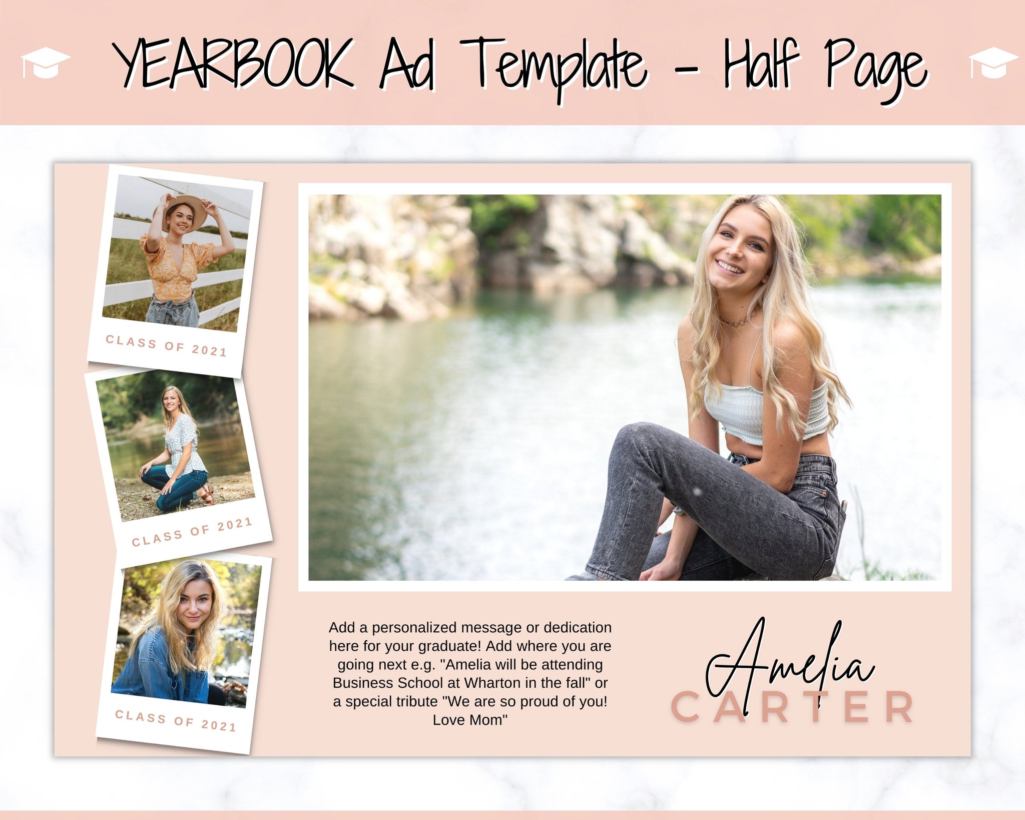 Sample Senior Yearbook Ads TreeRing Yearbooks | Yearbook Ad, Senior