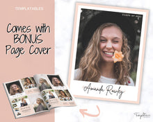 Load image into Gallery viewer, Yearbook AD Template, Senior &amp; High School Graduation, Grad Announcement, School Yearbook, QUARTER Page, Photo Card, Yearbook Ad, Tribute | Post Vertical
