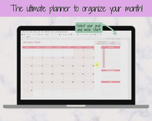 Load and play video in Gallery viewer, EDITABLE Monthly Calendar Planner Template | Google Sheets &amp; Excel Automated To Do List Spreadsheet | Purple
